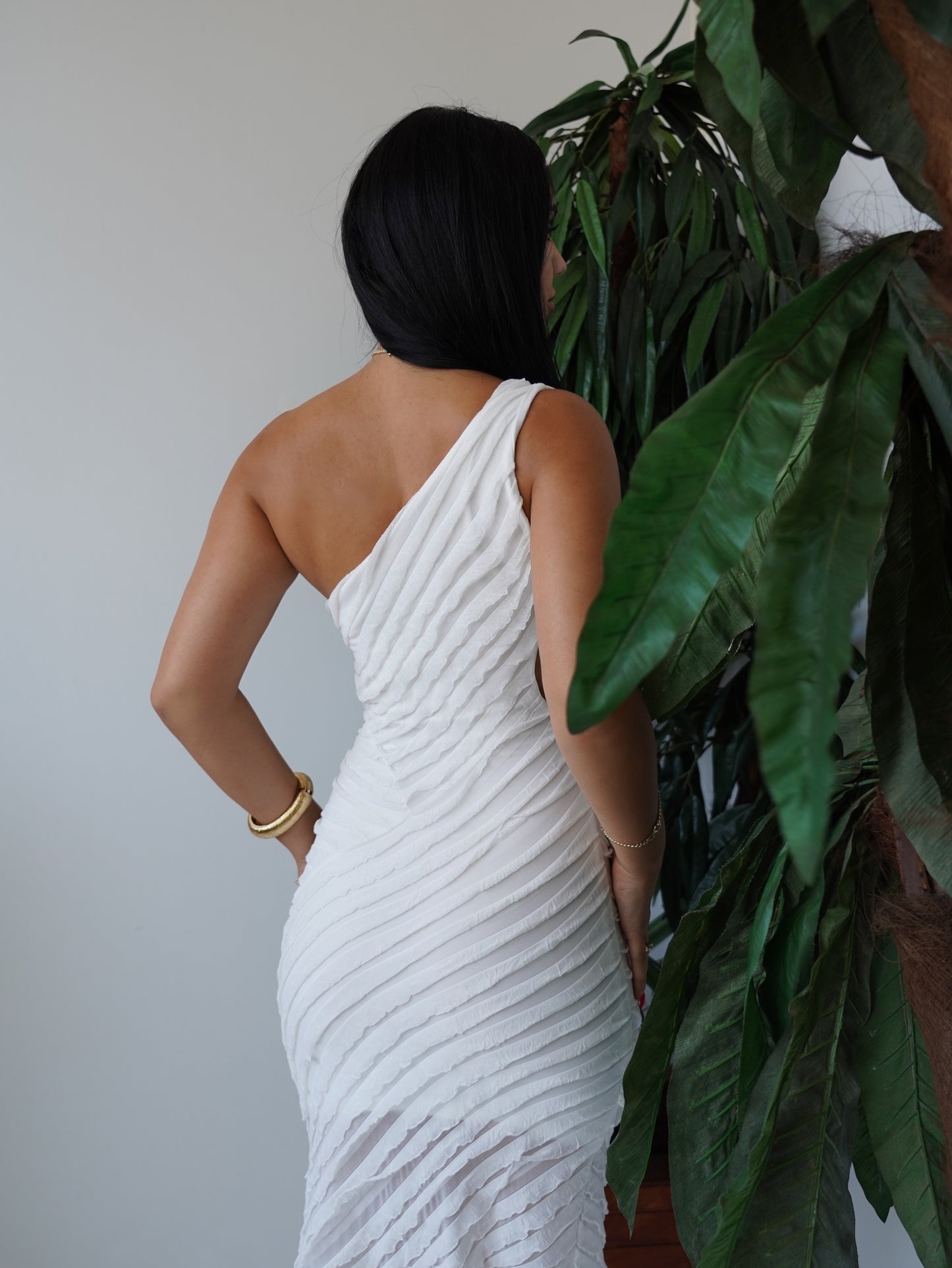 Elegant white Dress Summer