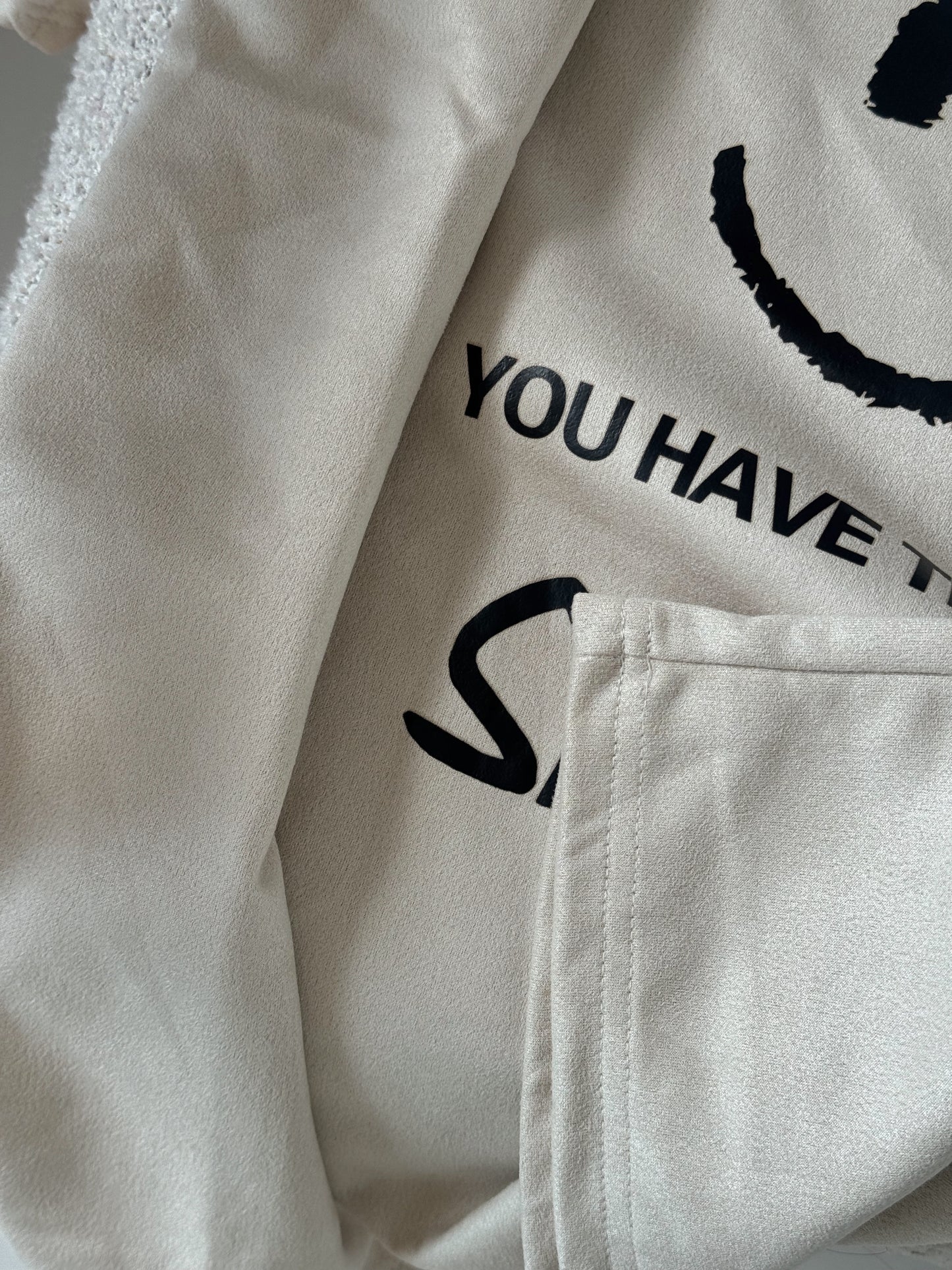 Oversized unisex T-shirt in light beige (nude) color.