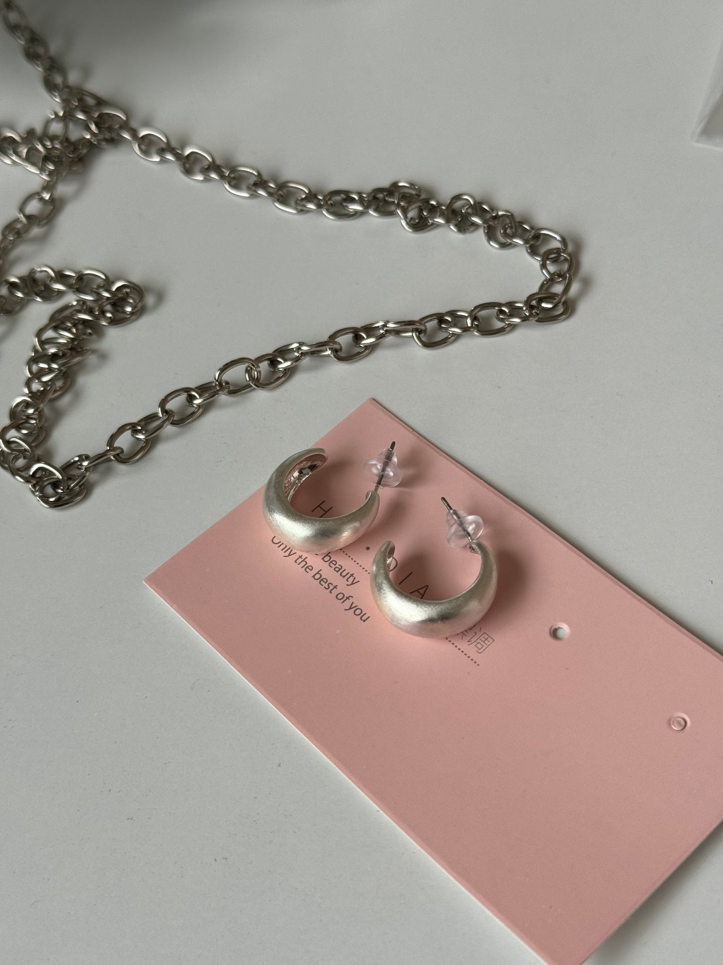 Simple Earrings Silver