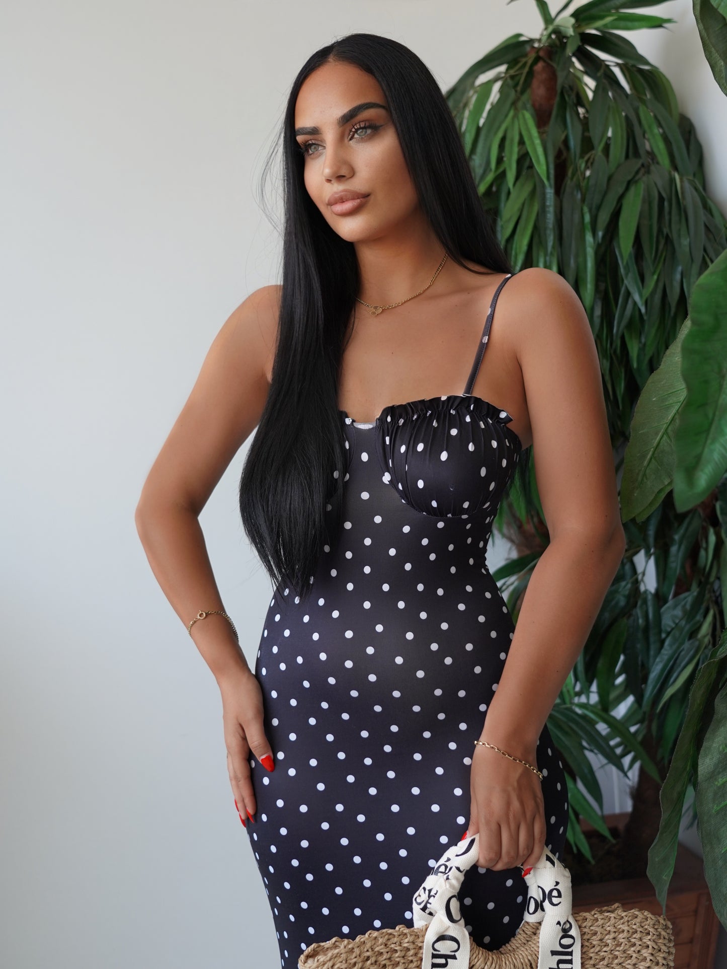 Polka dot Midi Dress