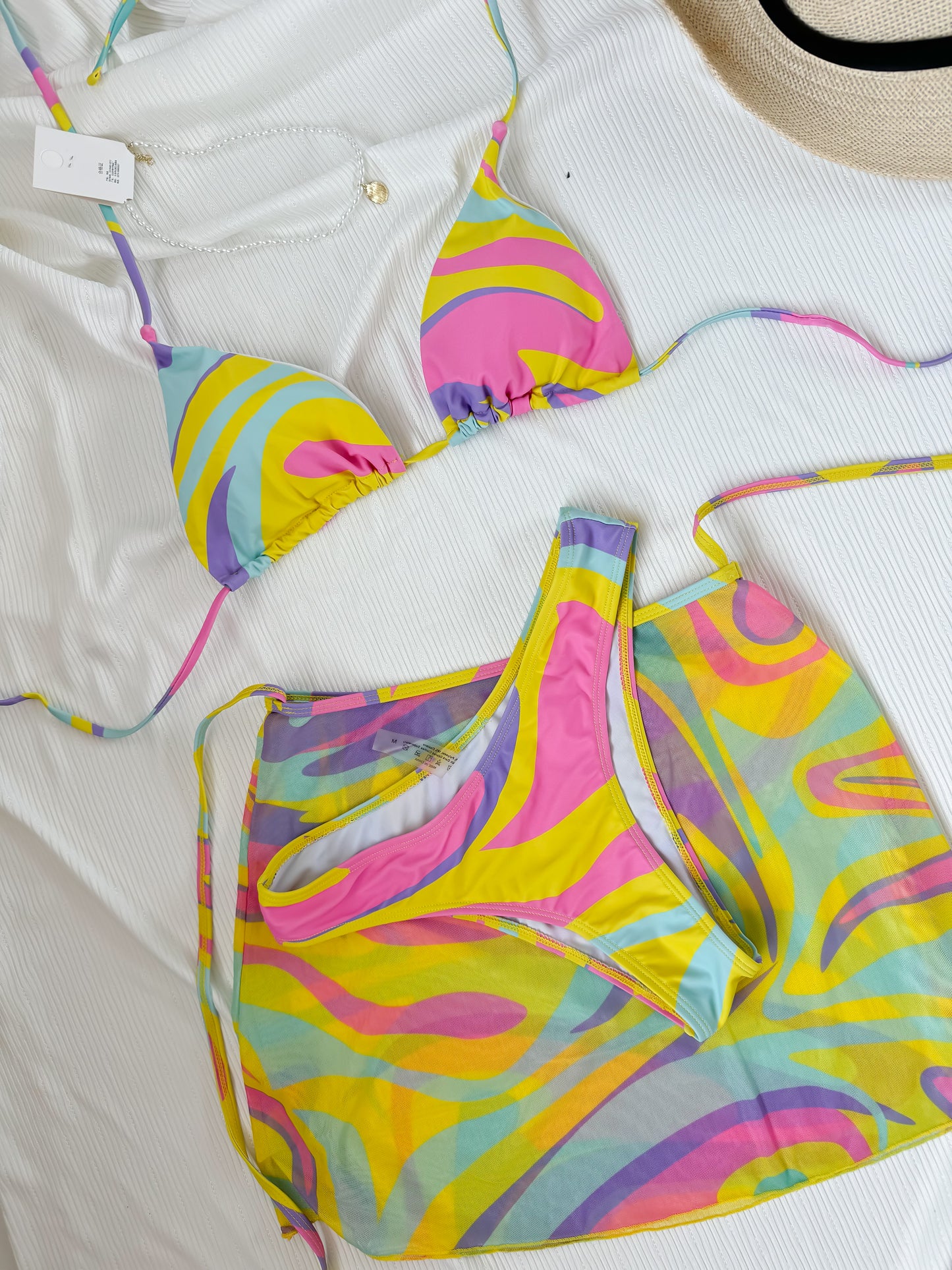 Colorton Bikini Set 3 Pcs