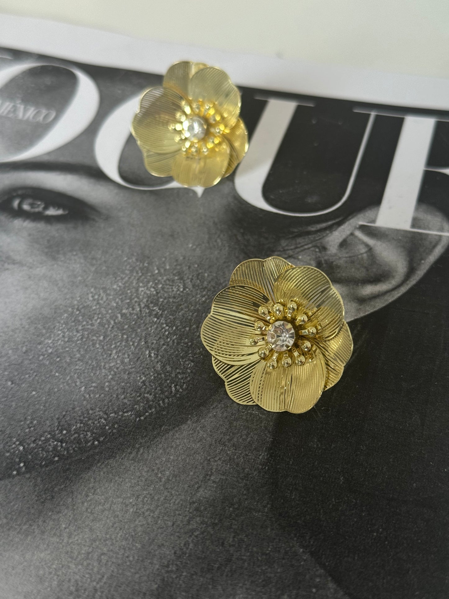 Gold Flower style Earrings