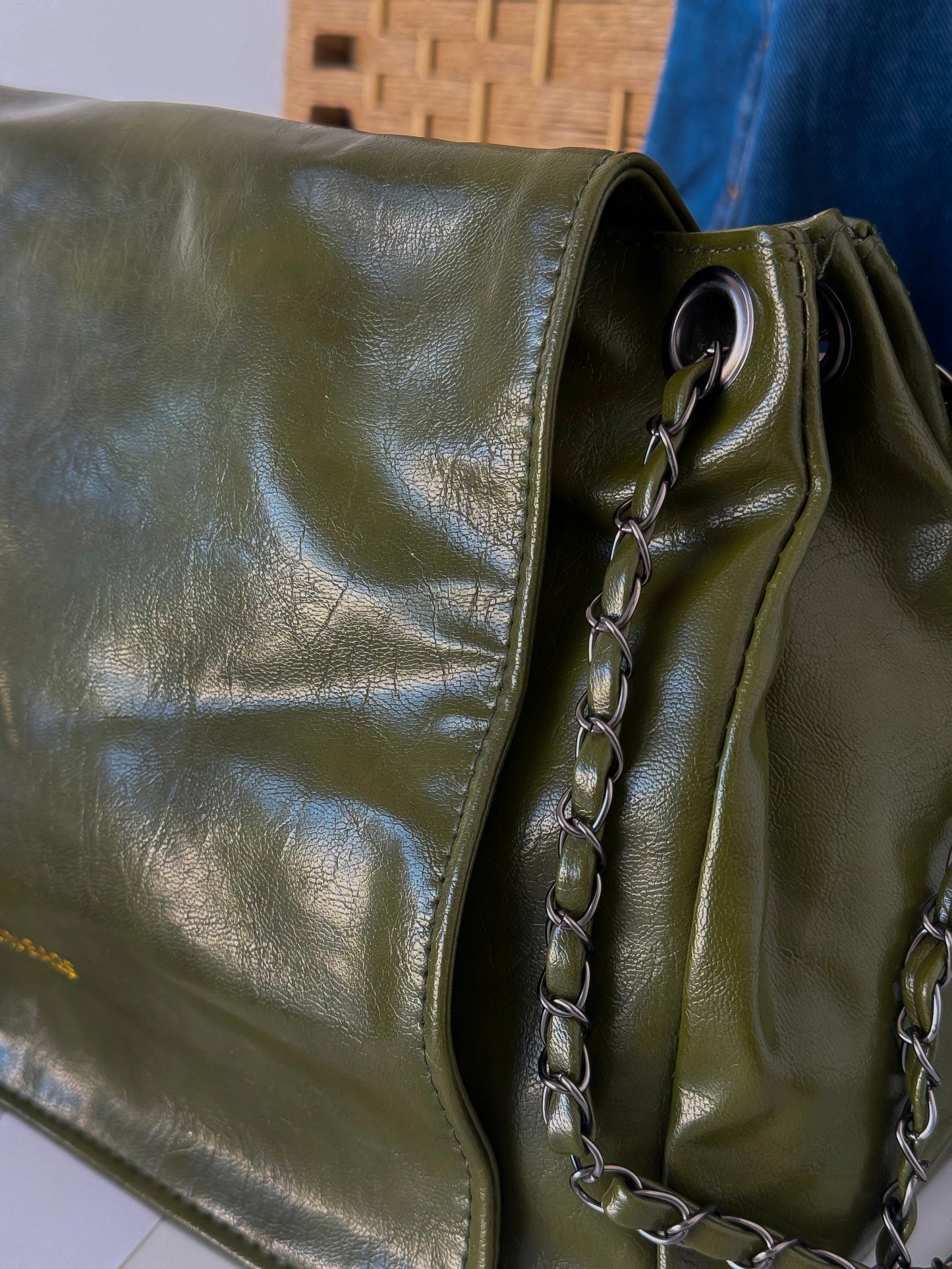 Olive Green Chain Shoulder Bag – Fashion Bags Collection