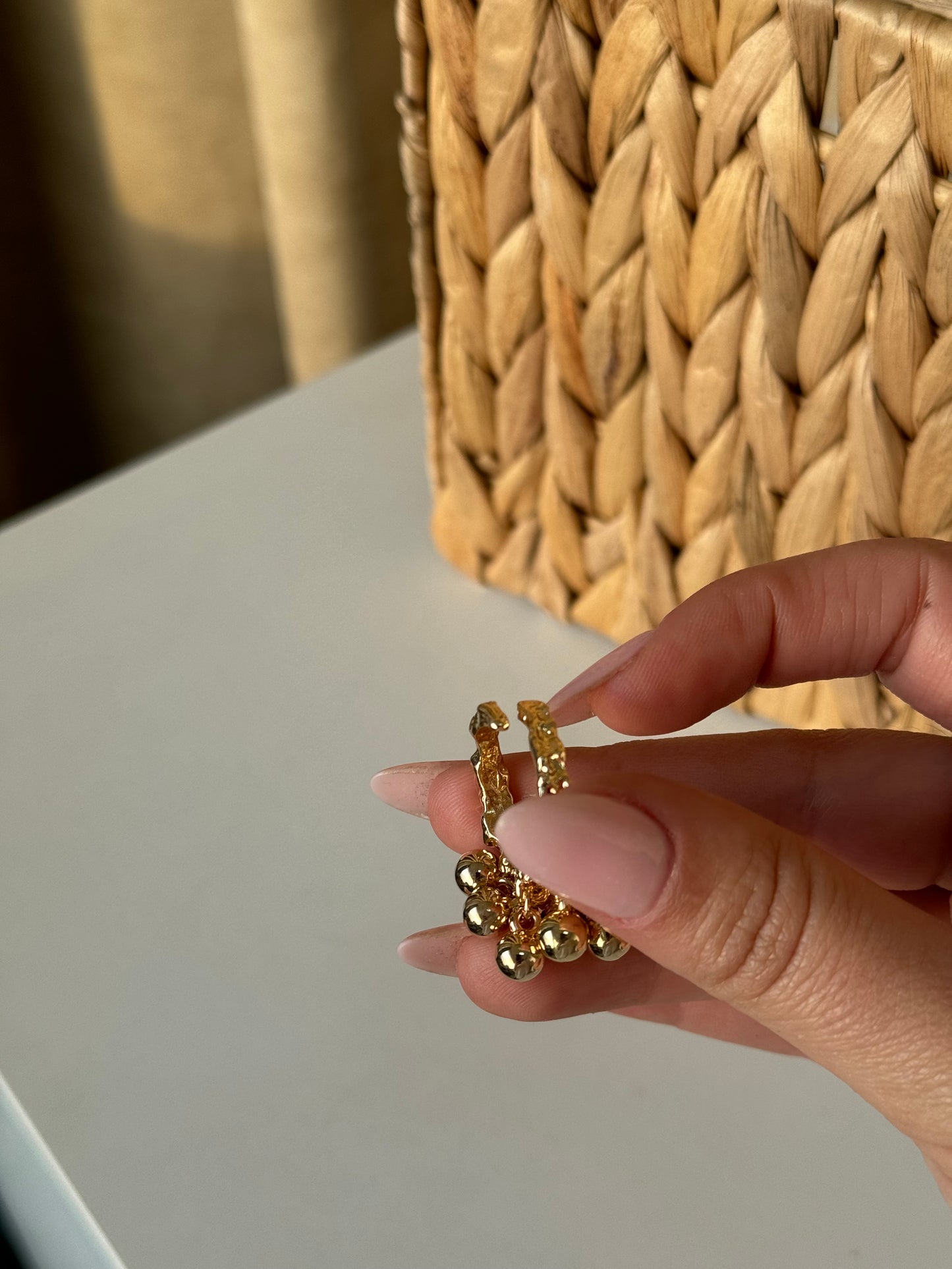 Golden Cluster Statement Ring