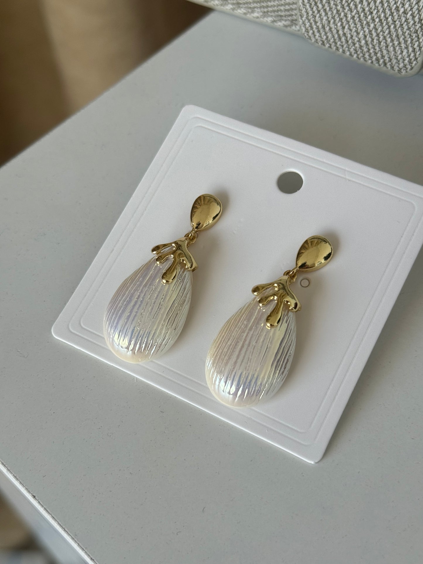 Gold & Pearl Earrings