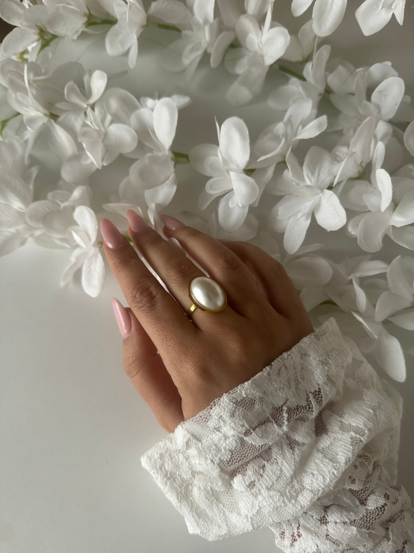 Wedding Ring Pearl