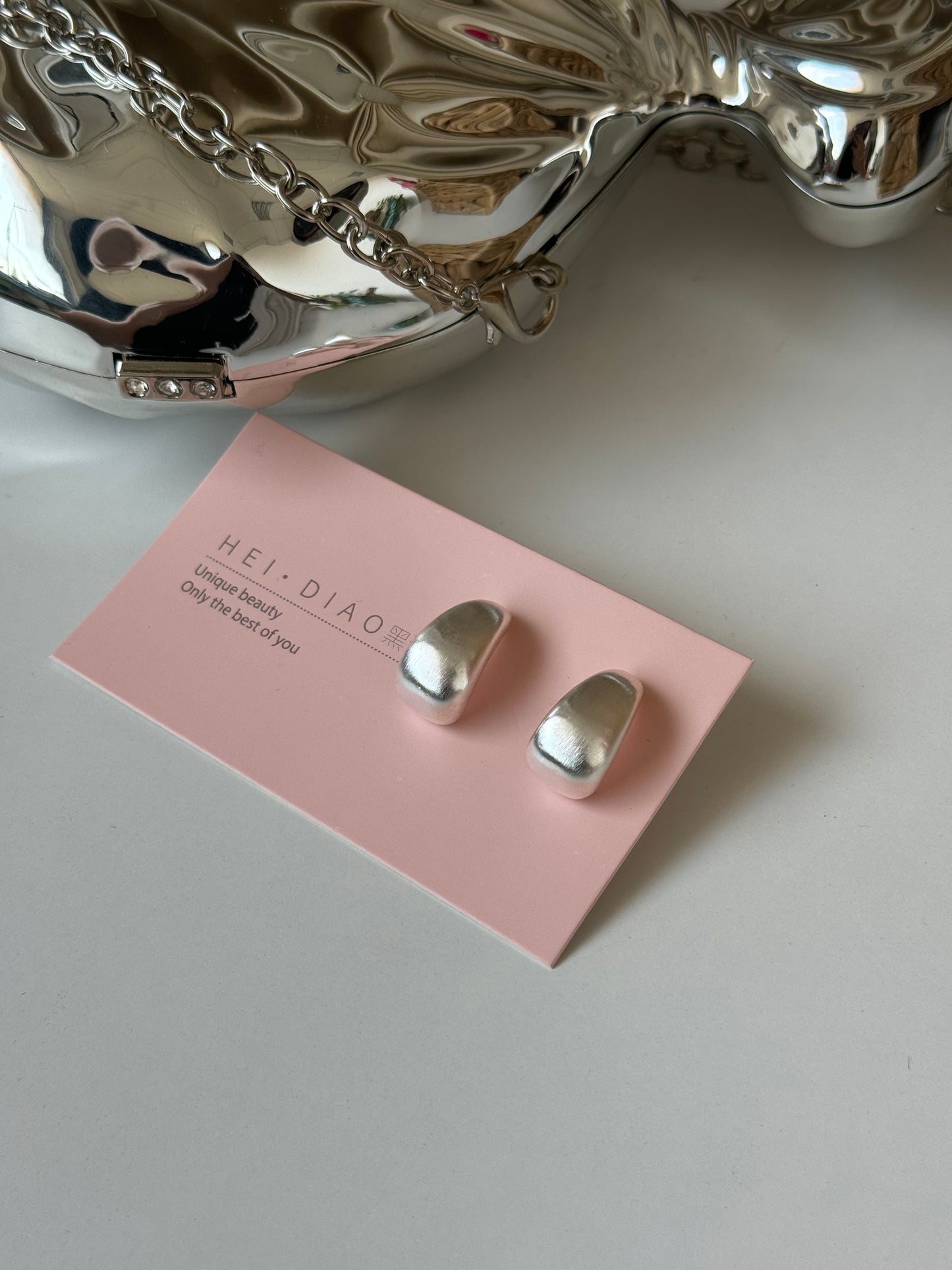 Simple Material Peal Earrings