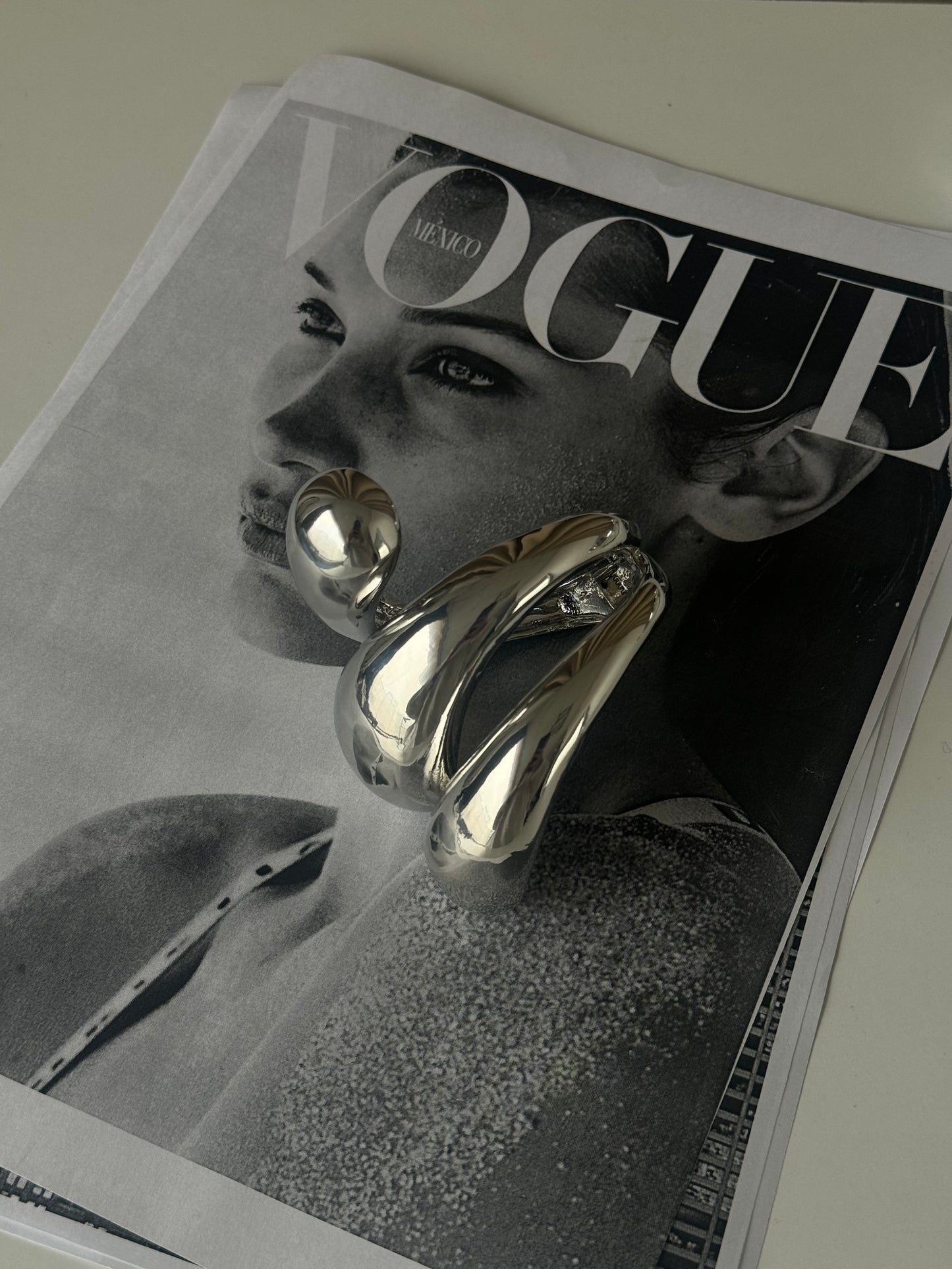 Bold Gold & Silver Statement Cuff