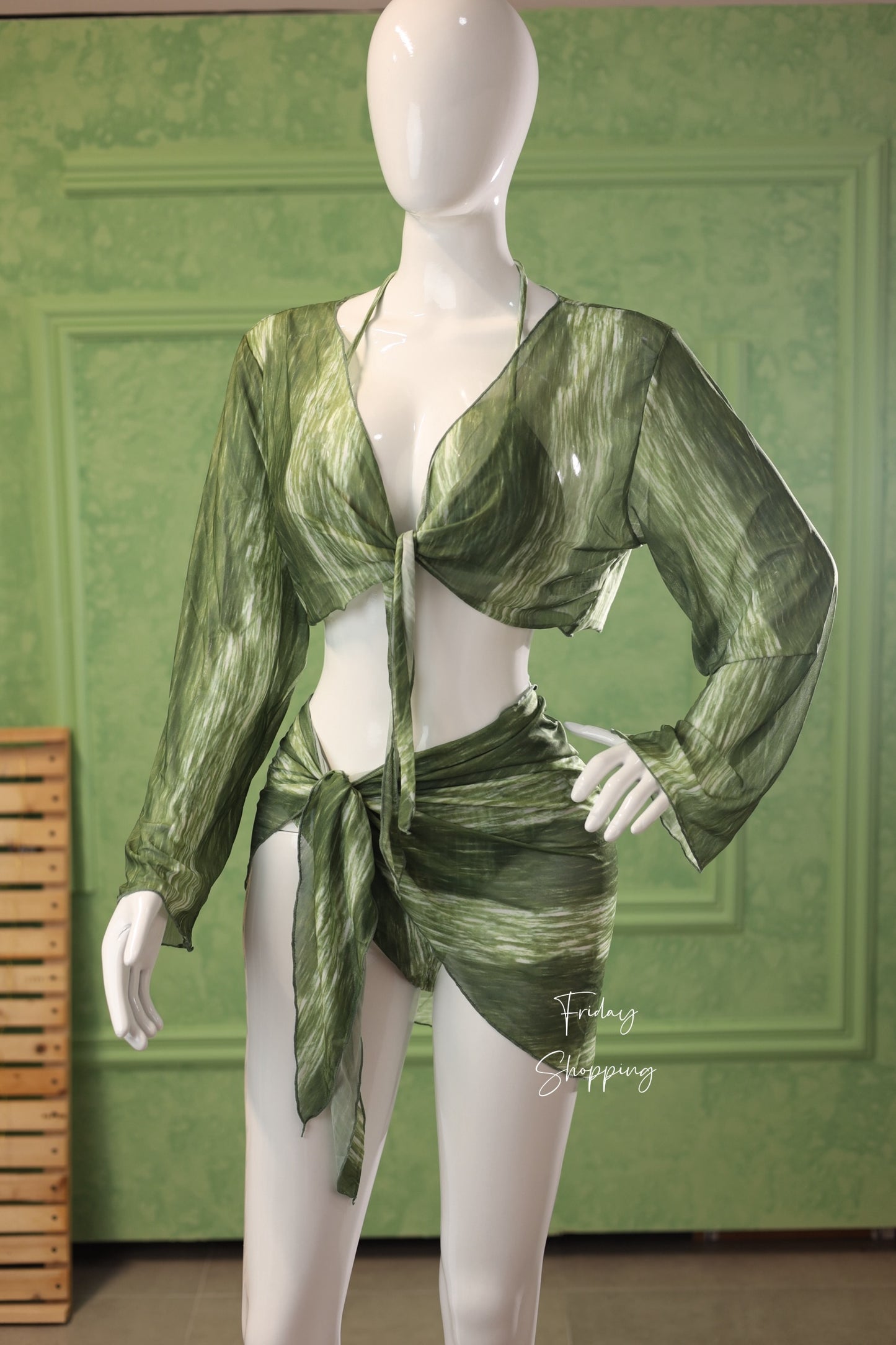 Tropical Vibes 4-Piece Set – Green Edition