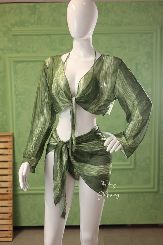 Tropical Vibes 4-Piece Set – Green Edition