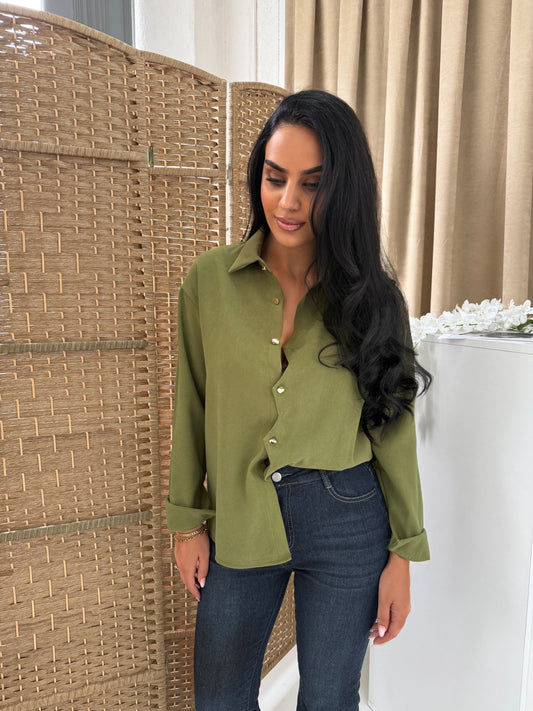 Shirt elegance olive