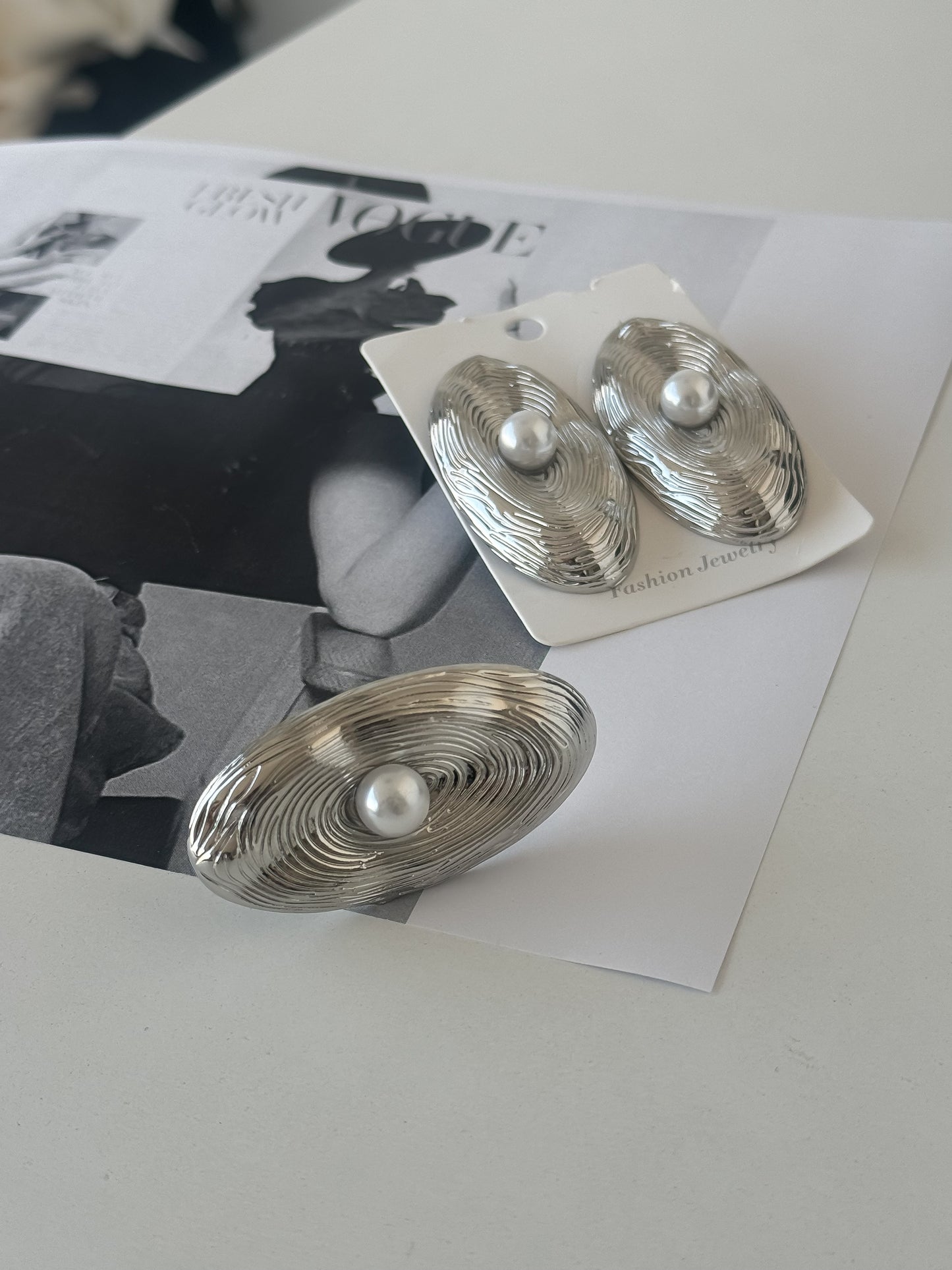 Set Earrings & Rings Silver