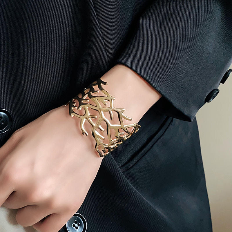 Steel Coral Elegance Bracelet