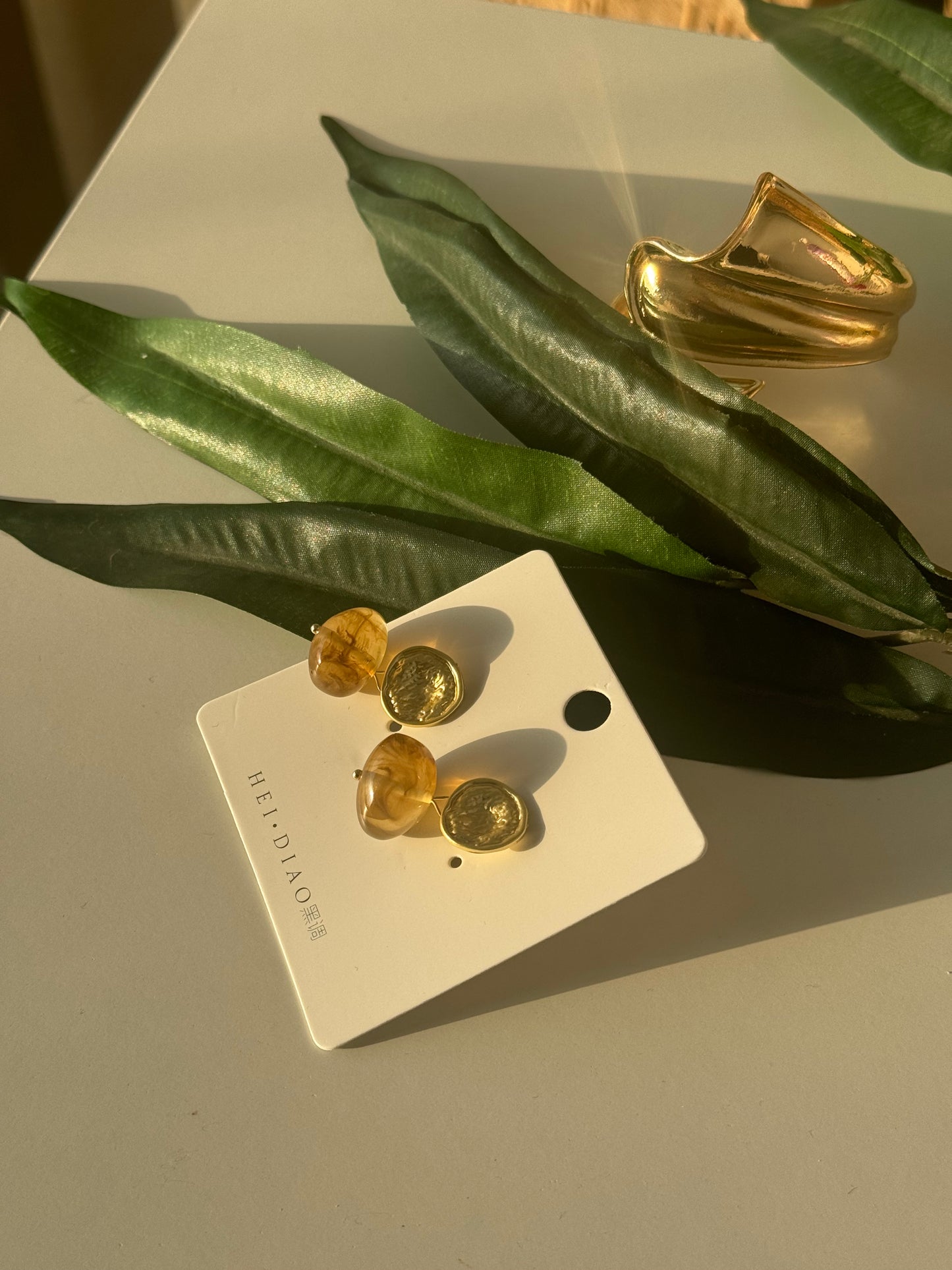 Golden Amber Drops – Artistic Elegance