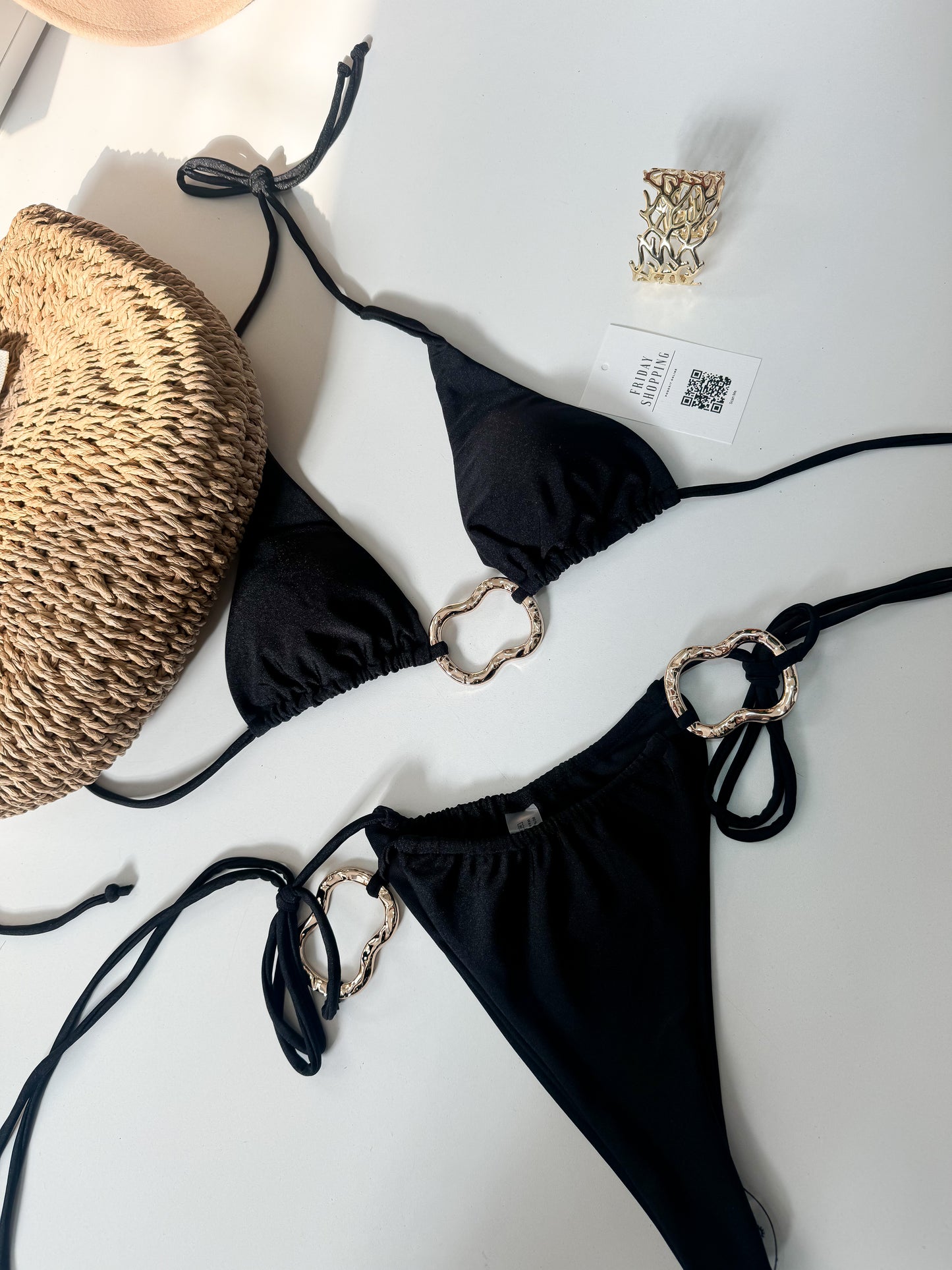 Set Two Pcs Bikini Black