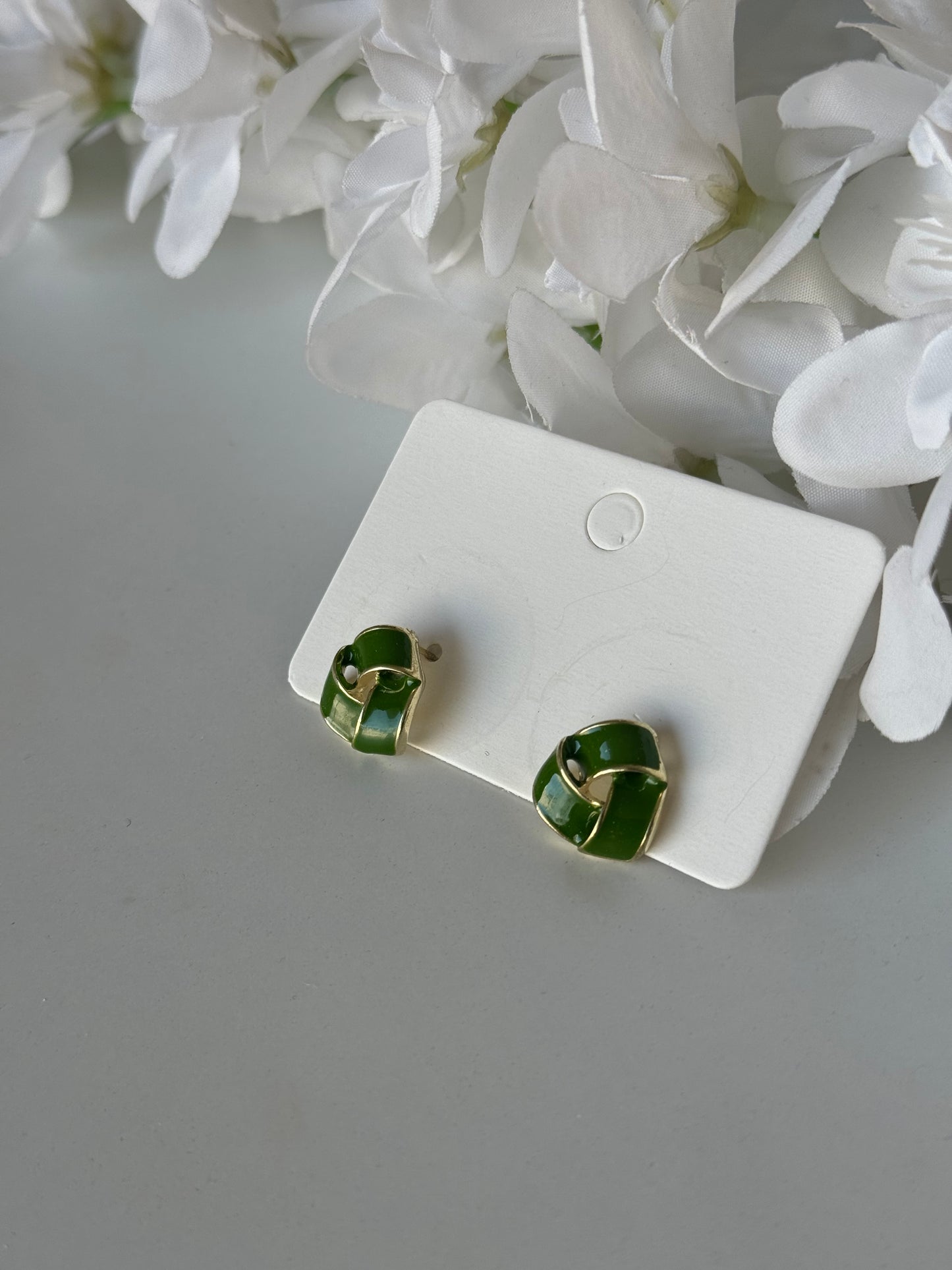 Green Earrings