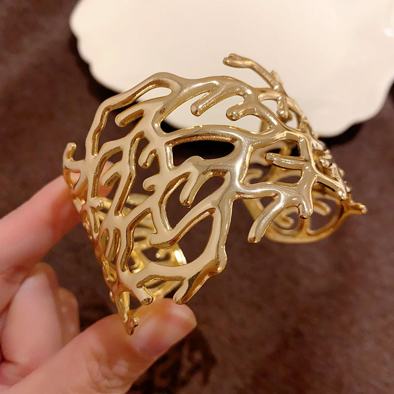 Steel Coral Elegance Bracelet