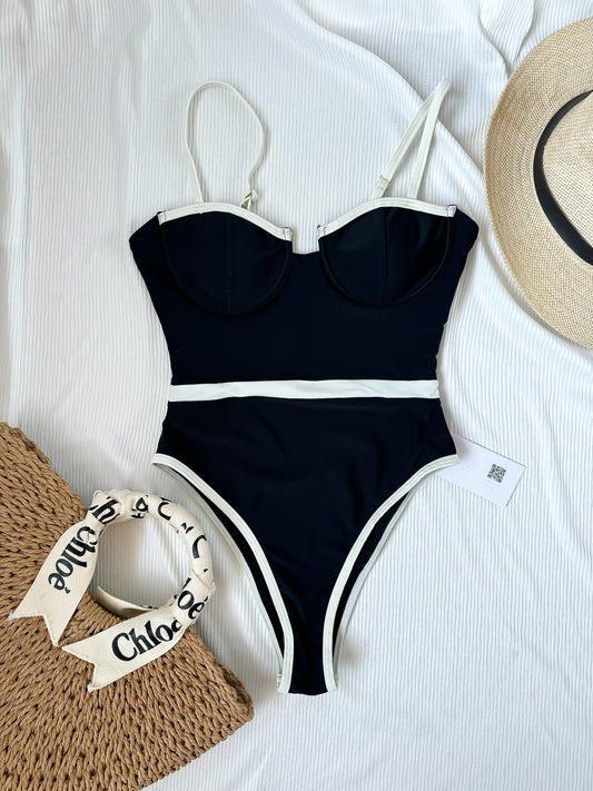 One piece Bikini Black