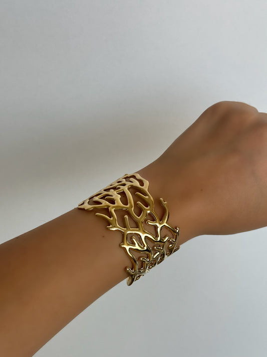 Bold gold Cuff