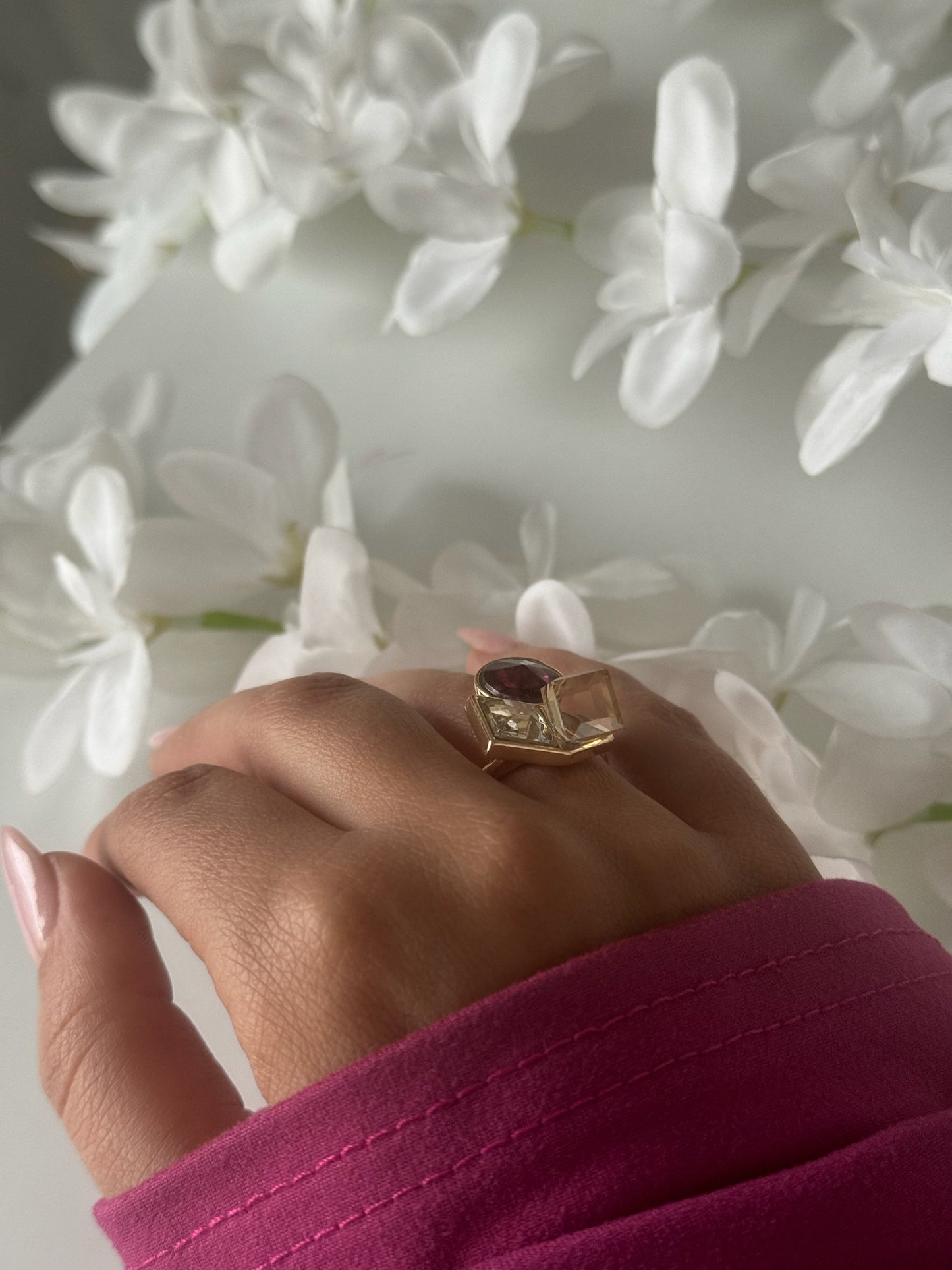 Bold and golden with a touch of sparkle.”