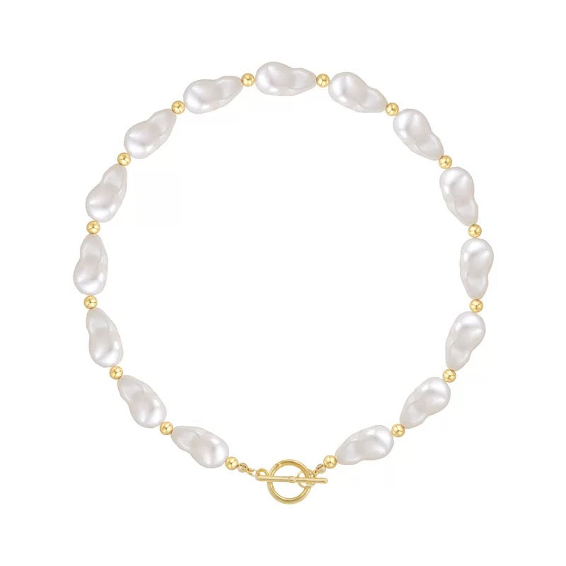 Chunky Irregular Pearl Choker