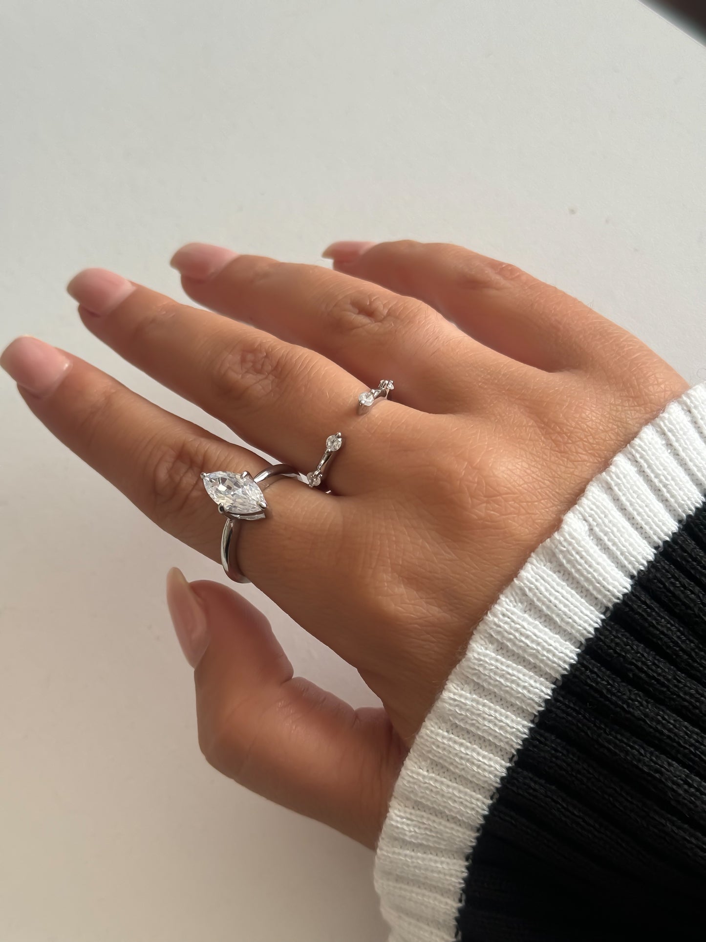 Elegant Stainless Steel Ring Set