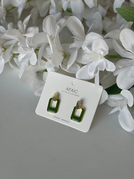 Green Earrings