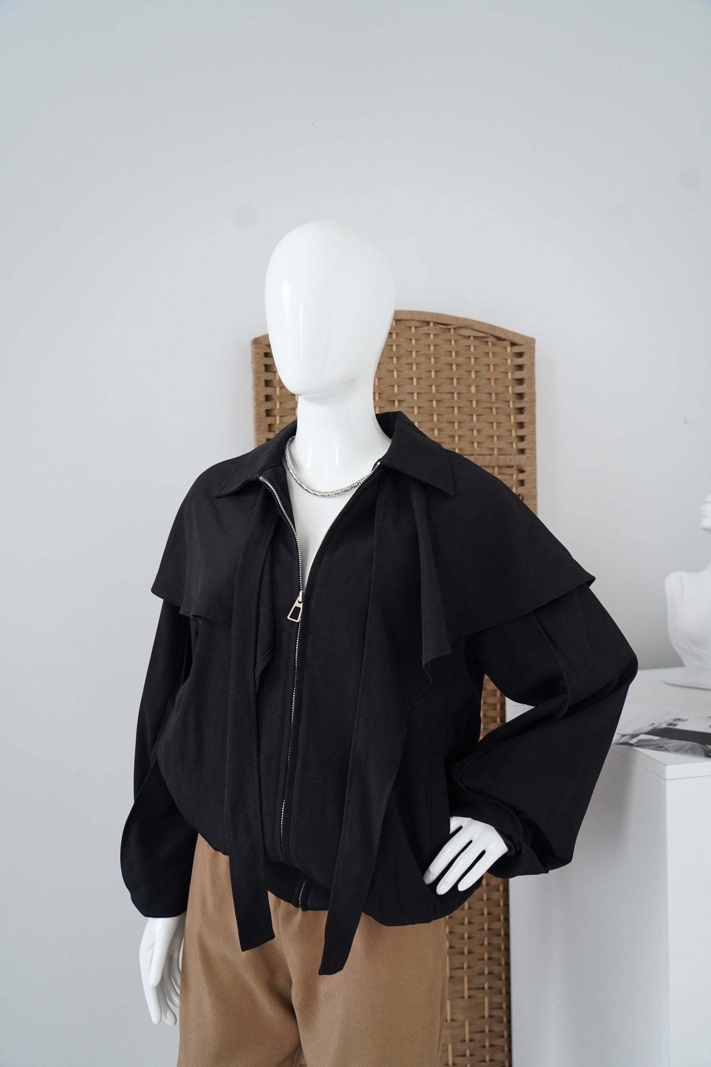 Chic Black Oversized Jacket