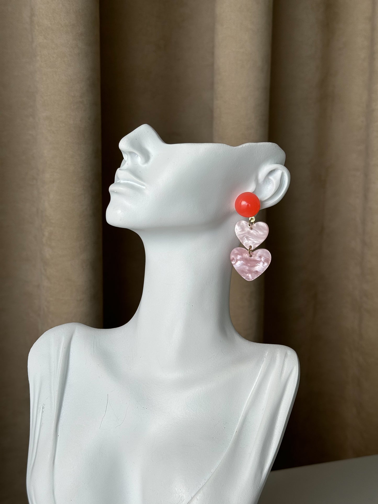 Playful Heart Drop Earrings