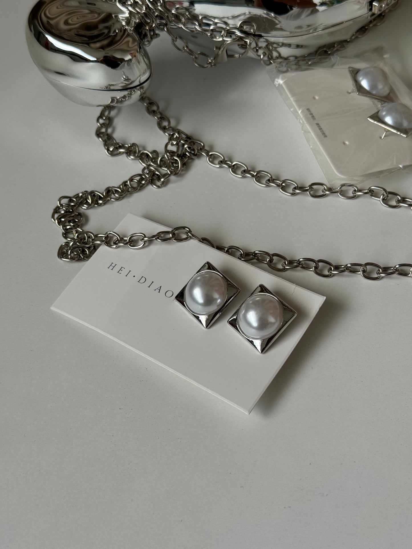 Silver & Pearl Earrings