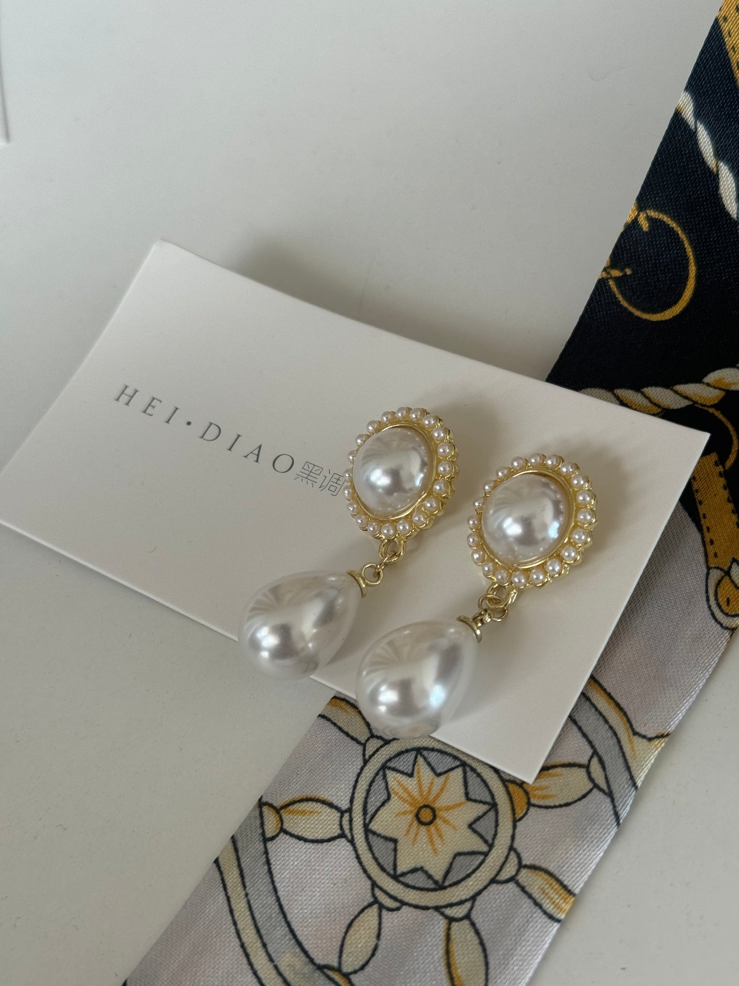 Princess Style Earrings Pearl