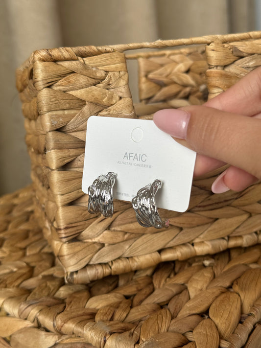 Simple Earrings Silver Design