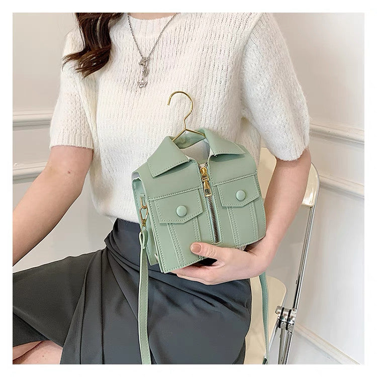 Introducing our Beige Jacket-Style Handbag