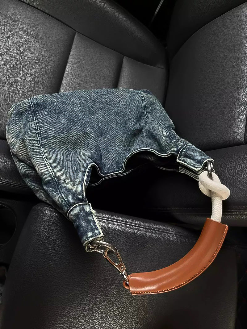 Denim Statement” Bag – Stand Out with Unique Urban Style!