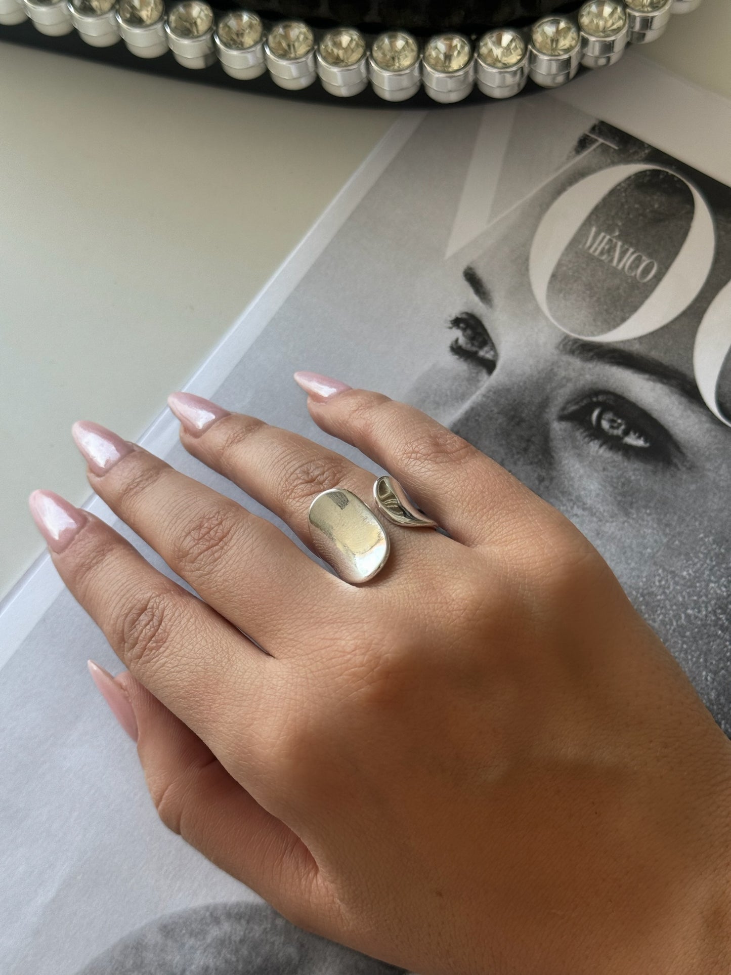 Modern Open Curve Ring