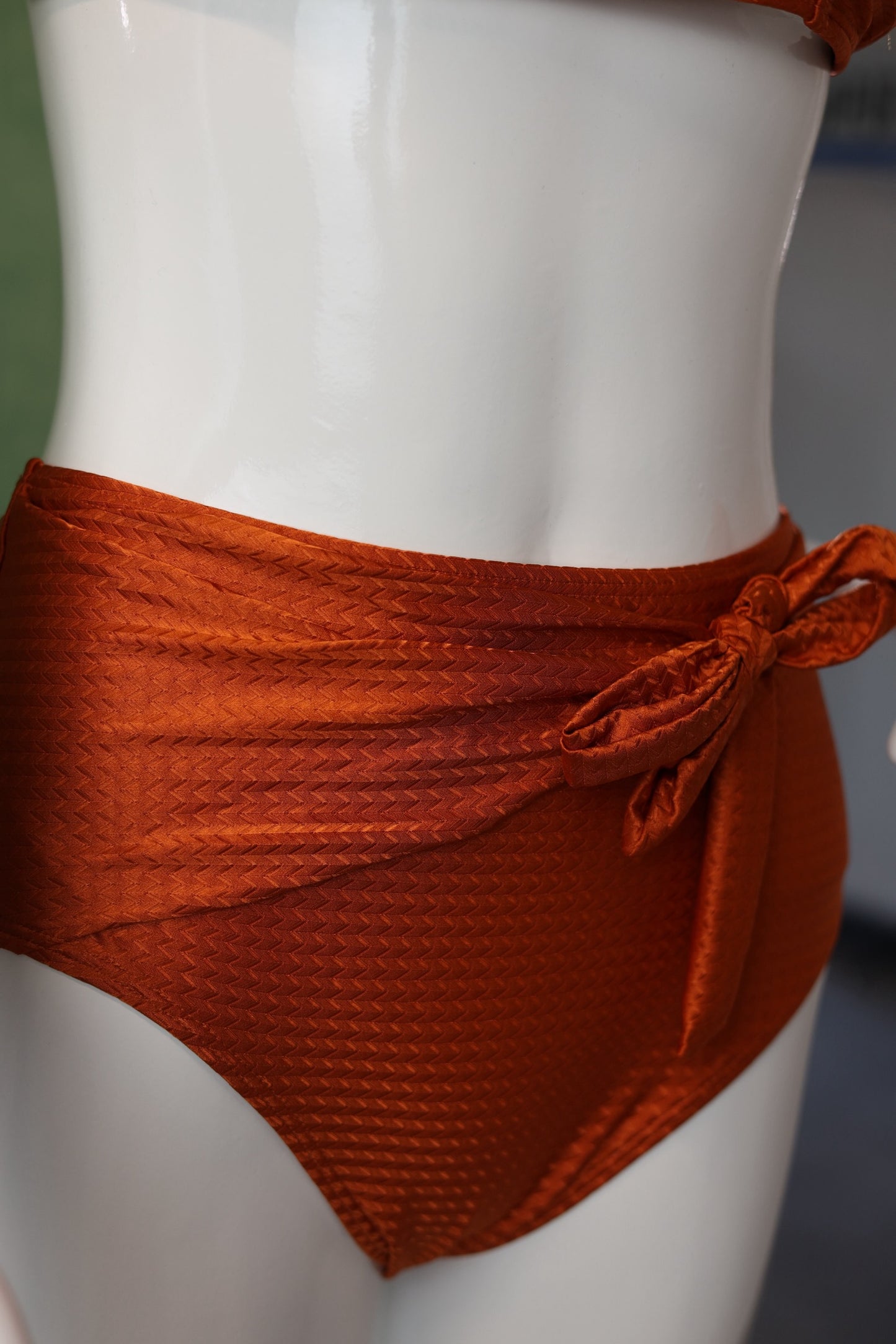 Black Bikini with Geometric Pareo Wrap Set 3pcs