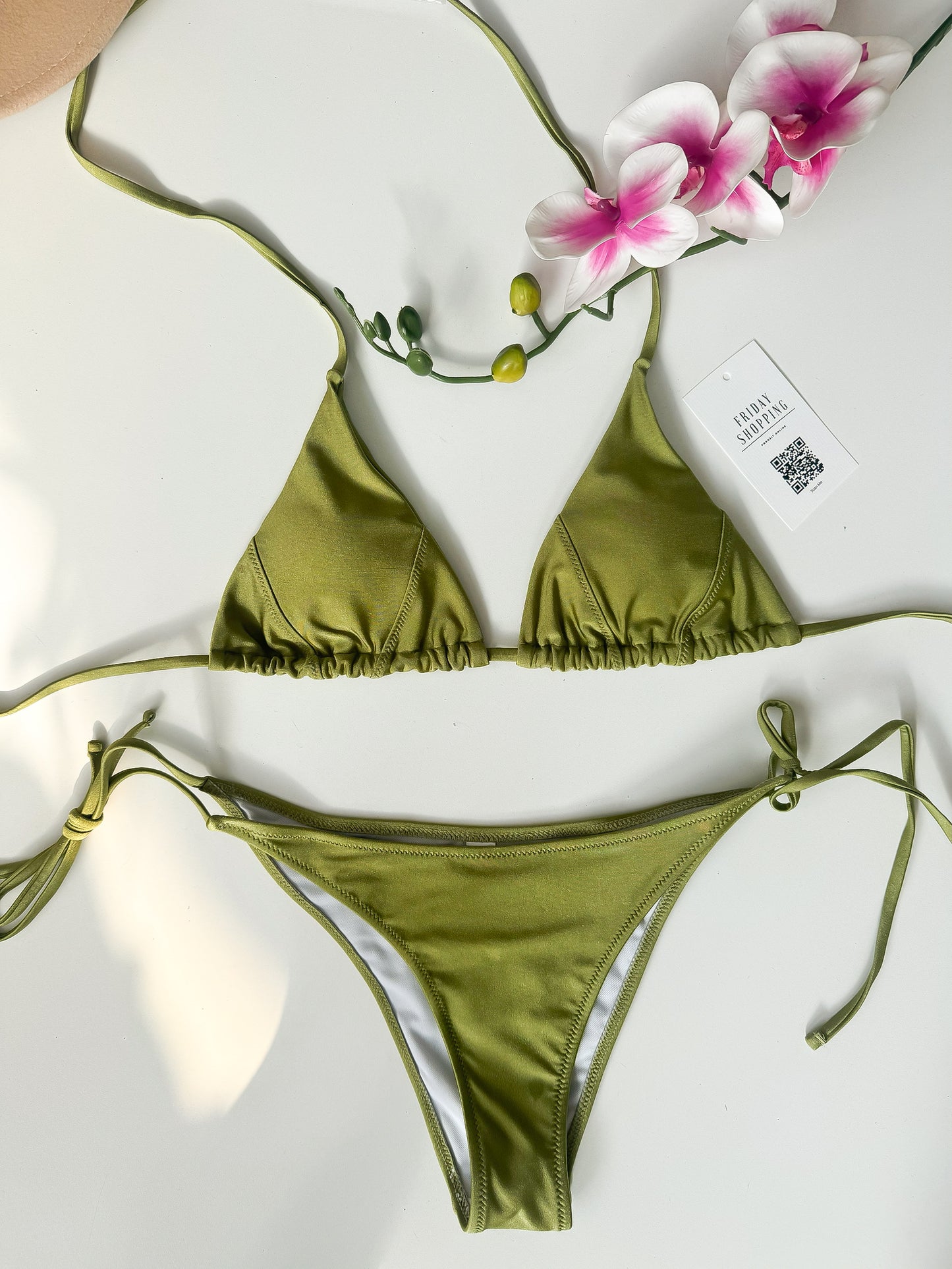 Set Two Pcs Bikini Olive