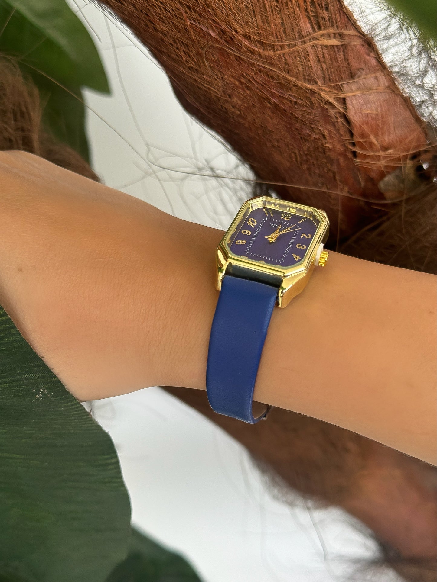 Blue Gold Watch Stylish