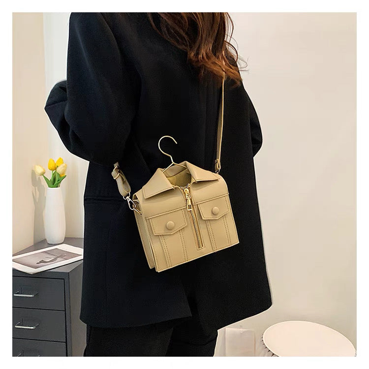 Introducing our Beige Jacket-Style Handbag