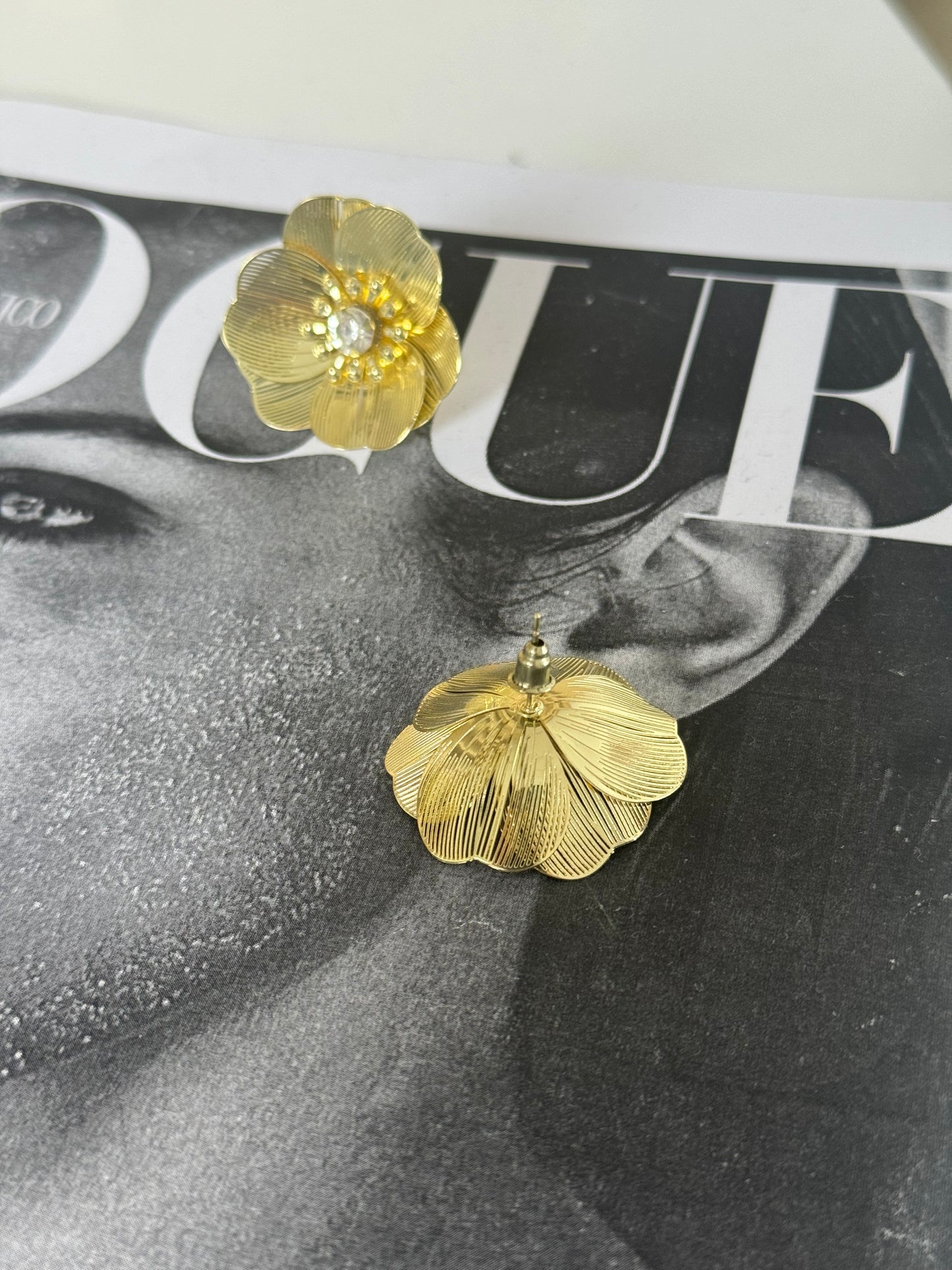 Gold Flower style Earrings