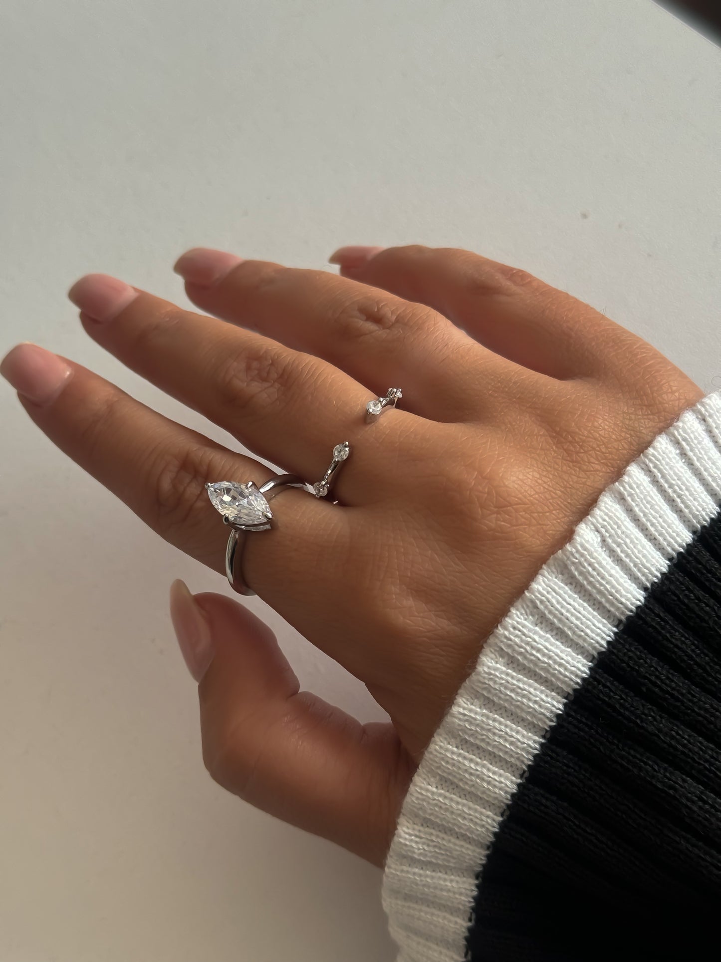 Elegant Stainless Steel Ring Set