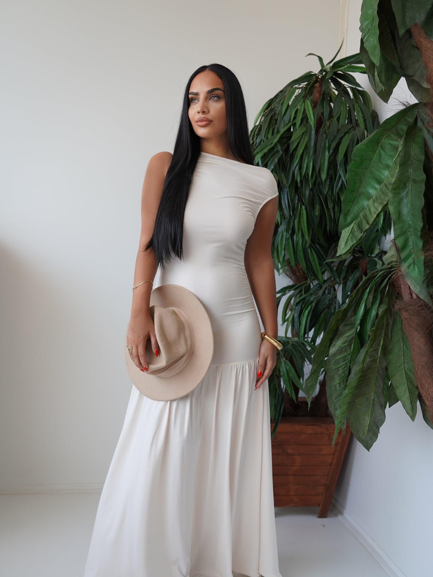 Elegant White Dress Simple