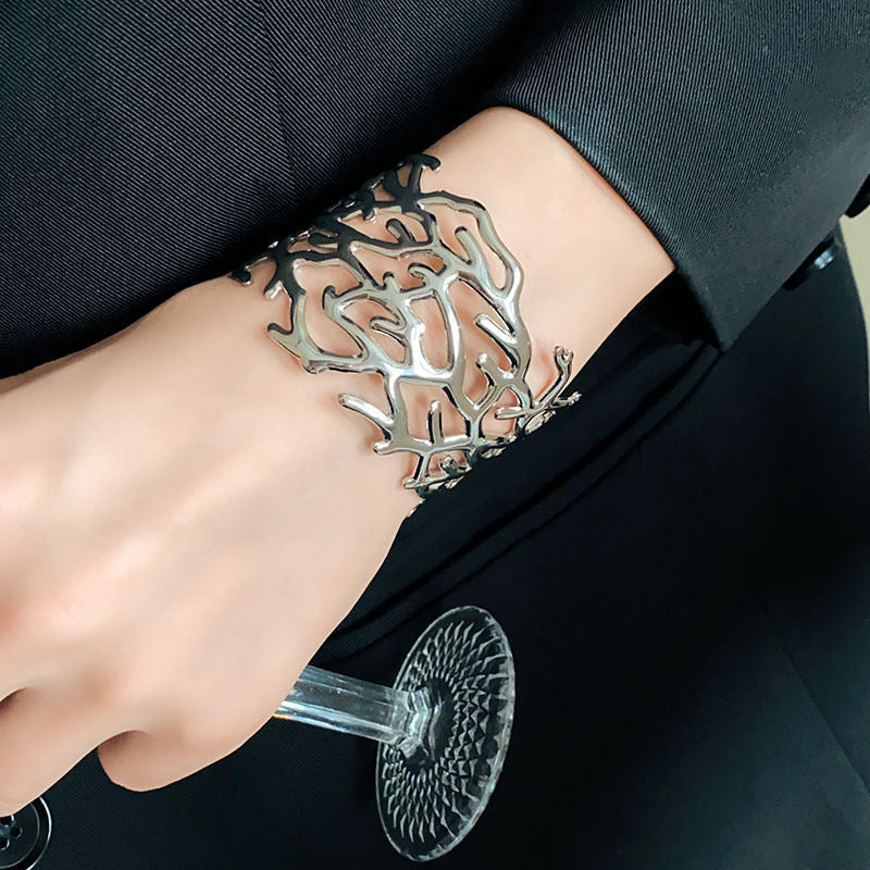 Steel Coral Elegance Bracelet