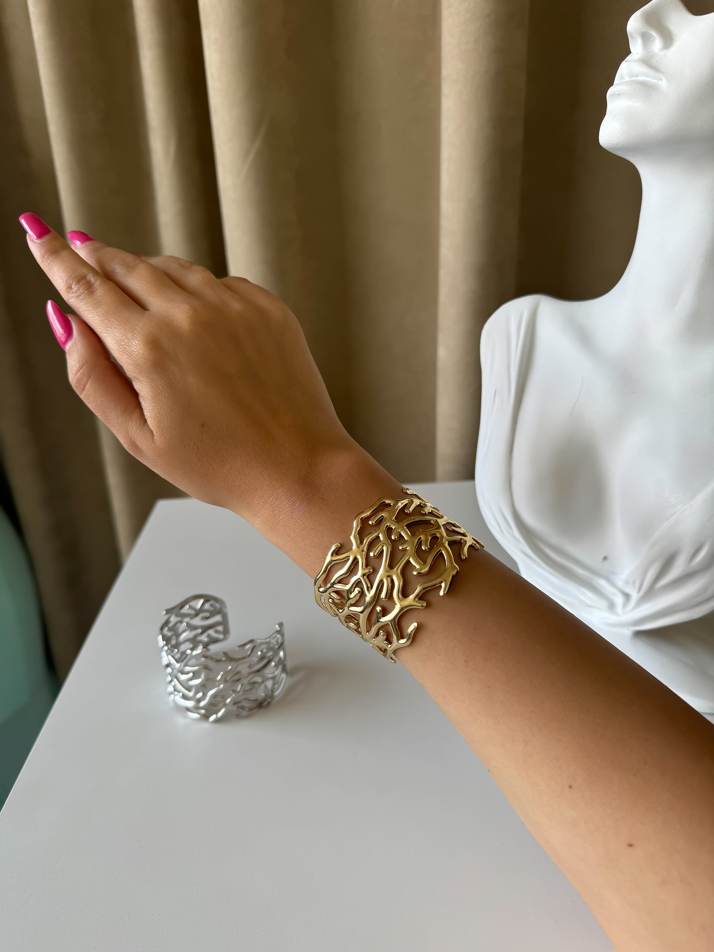 Cutout Cuff Bracelets – Gold & Silver