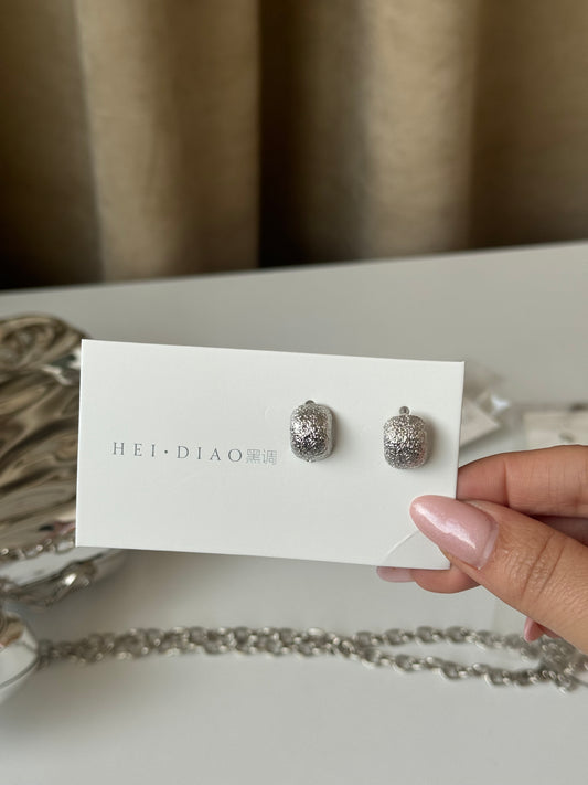 Simple Earrings Design Silver