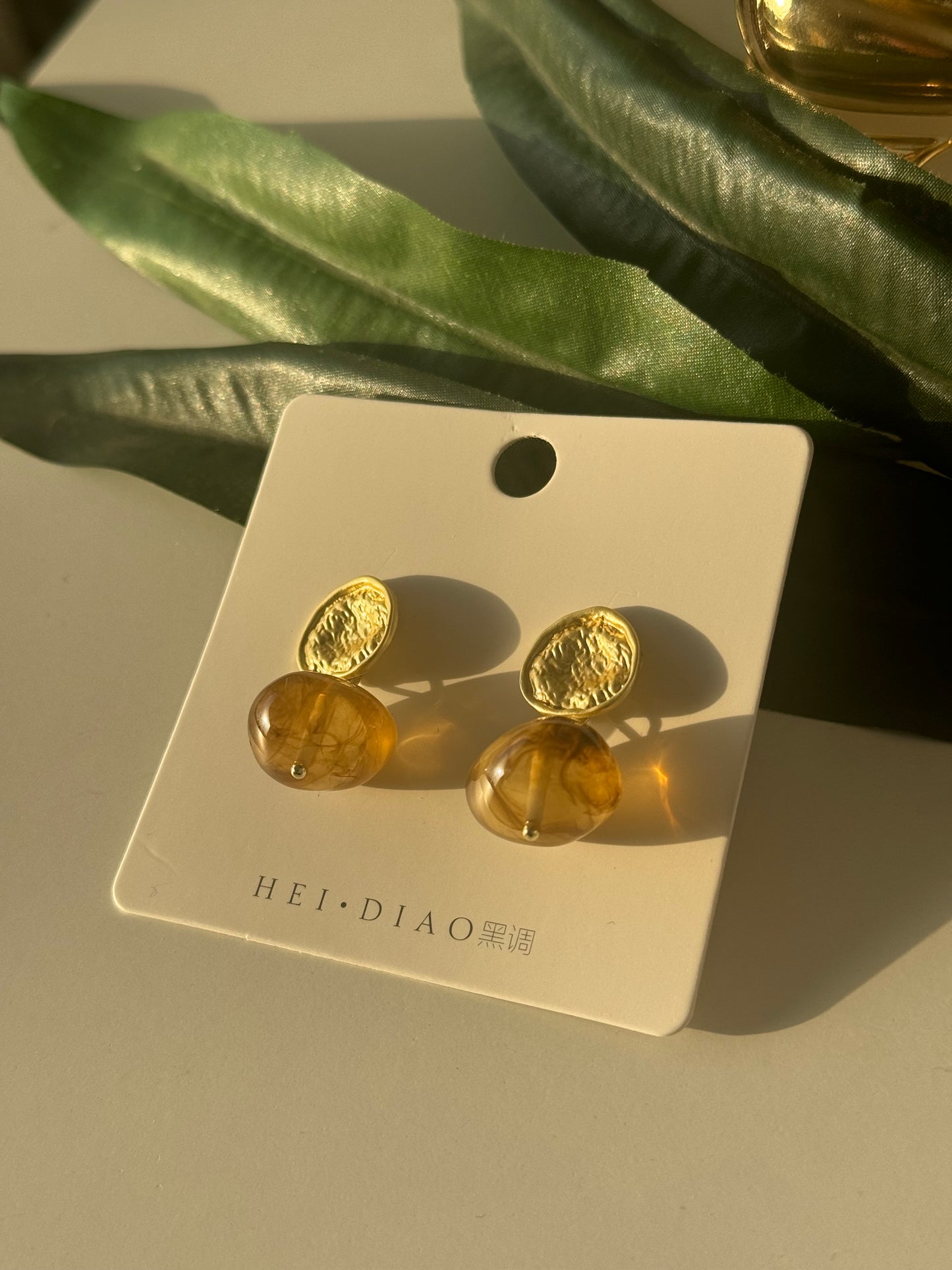 Golden Amber Drops – Artistic Elegance