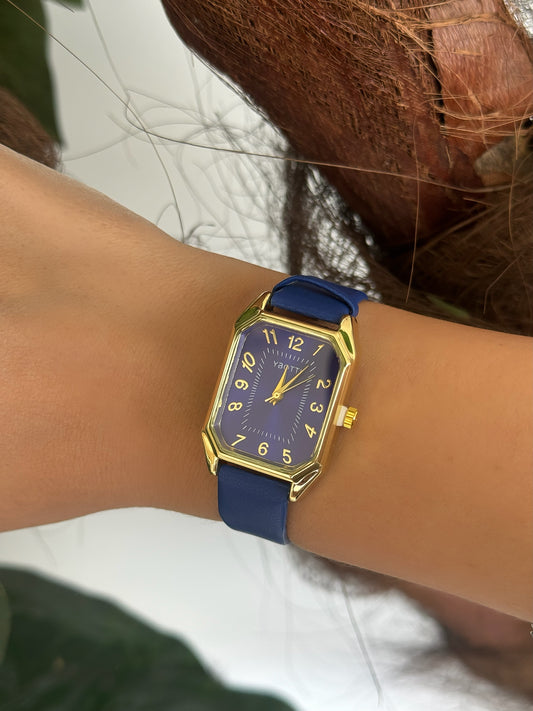 Blue Gold Watch Stylish