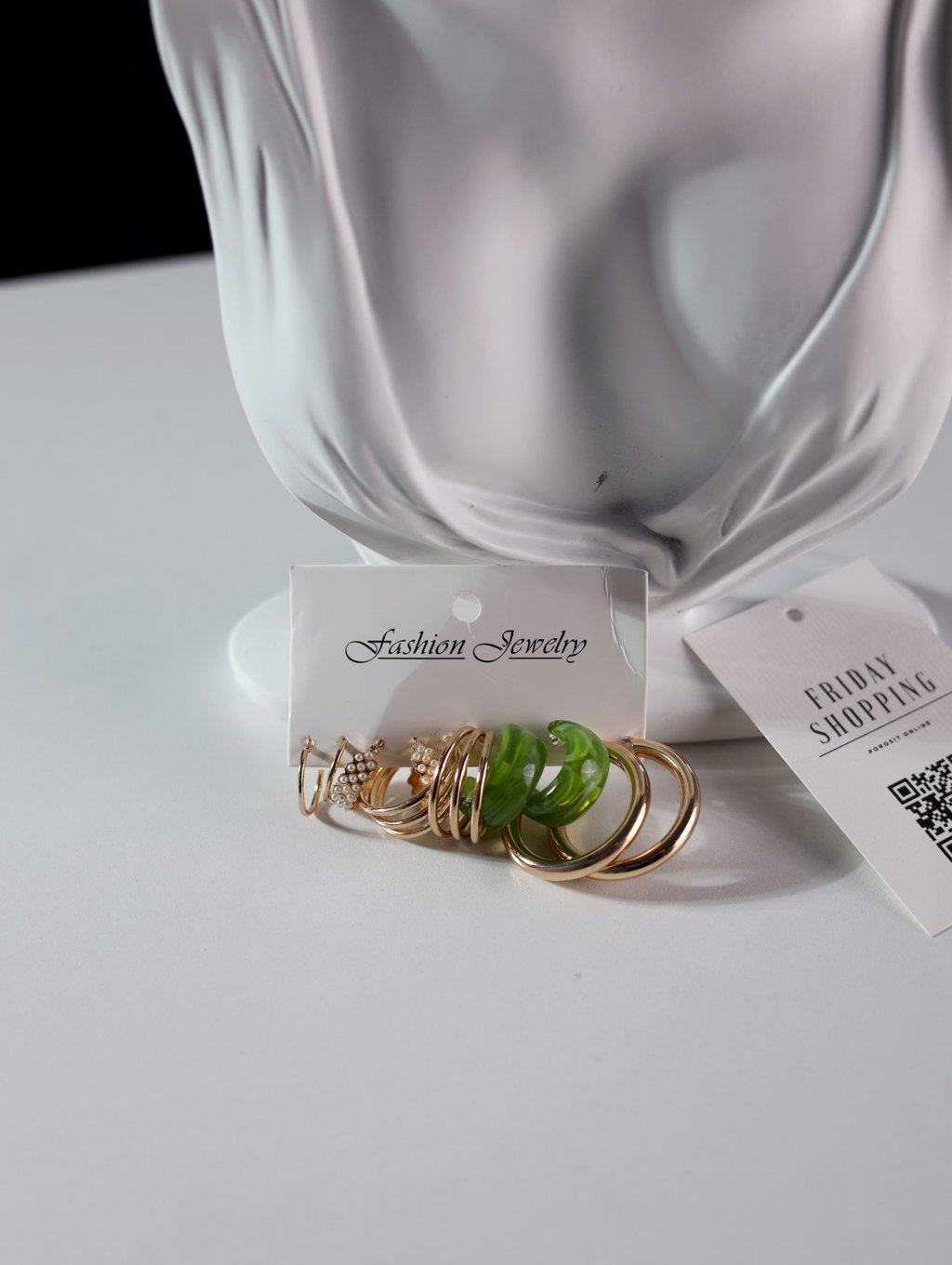 Chic Mixed Hoop Earring Set – 5 Pairs